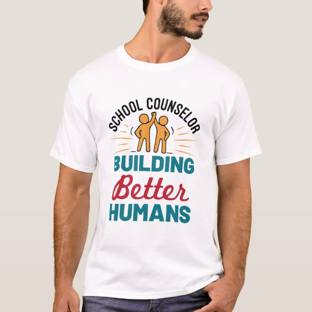 Camiseta Conselheiro Escolar Construindo Humanos Melhores (Frente)