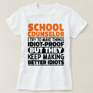 Camiseta Conselheiro Escolar Eu Tento Engraçado Dizendo As