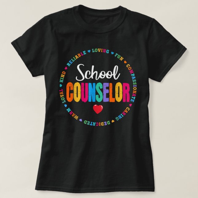 Camiseta Conselheiro Escolar Vida Esquadrão Primeiro 100 Úl (Frente do Design)