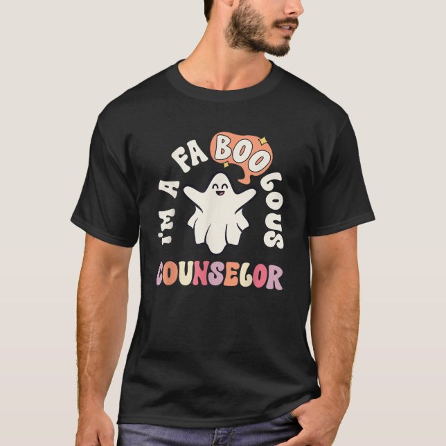 Camiseta Conselheiro Faboolous Retro Halloween Escola Terap (Frente)