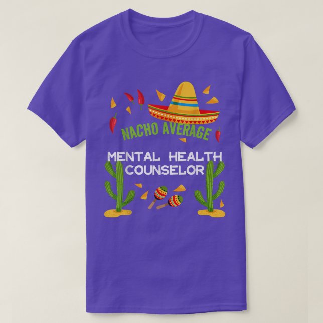 Camiseta Conselheiro Médico de Saúde Mental Nacho 5837 (Frente do Design)