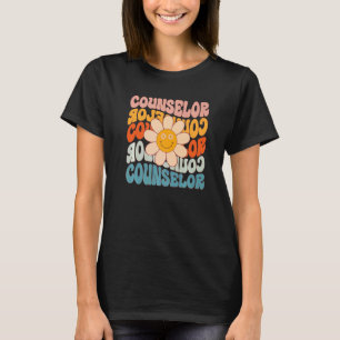 Camiseta Conselheiro Retro Daisy Colorir Professor De Volta