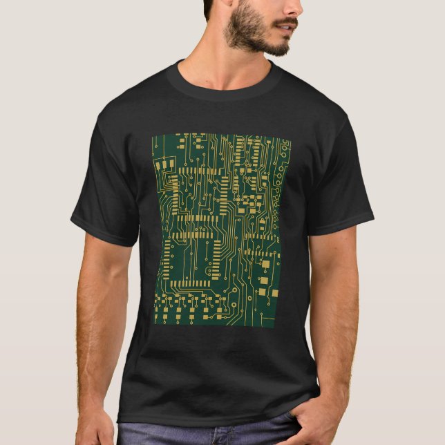 Camiseta Conselho de circuito de computador - Eletrônicos t (Frente)