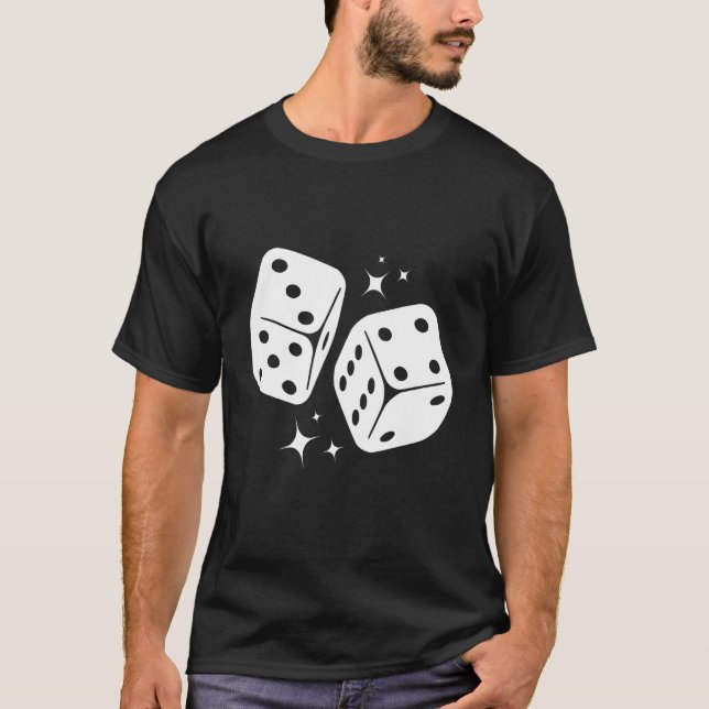 Camiseta Conselho de Dice Jogo Jogo Quebra-cabeça de Jogo C (Frente)