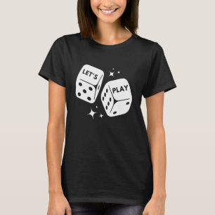 Camiseta Conselho de Dice Jogo Jogo Quebra-cabeça de Jogo C