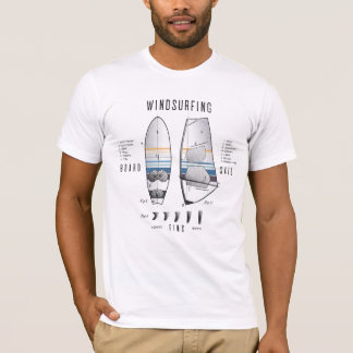 Camiseta Conselho de equipamento para surfe, vela e lábios