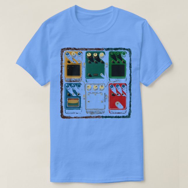 Camiseta Conselho de Pedal do Guitar FX (Frente do Design)