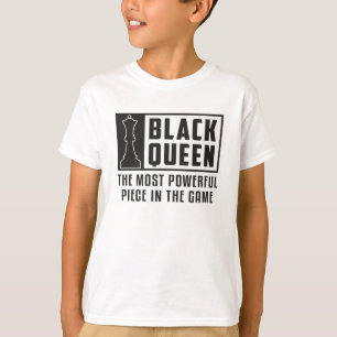 Camiseta Conselho de Xadrez Conselho de Xadrez Rainha Negra