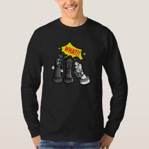 Camiseta Conselho de xadrez Jogador Branco Rei Kisses Rainh