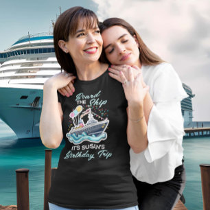 Camiseta Conselho do navio Birthday Cruise