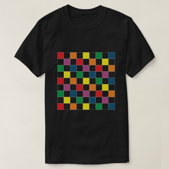 Camiseta Conselho do Rainbow Checker LGBT Pride (Frente do Design)