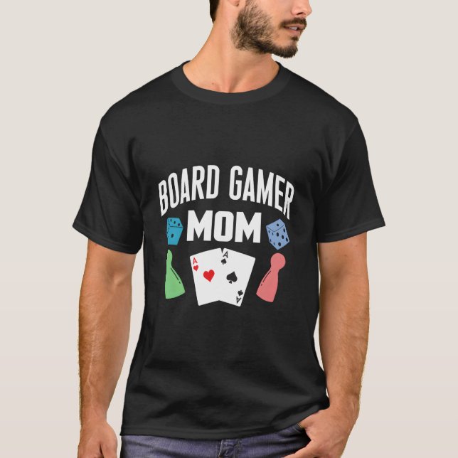 Camiseta Conselho Gamer Mãe Tabletop Conselho Games Dia de  (Frente)