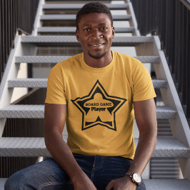 Camiseta Conselho Jogador de Jogos Jogador Preto Coluna Cam