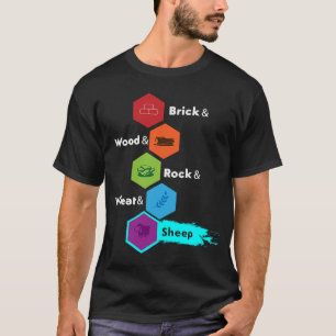 Camiseta Conselho Jogo Brick Wood Rock Wheat & Shea