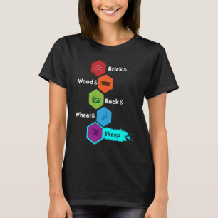 Camiseta Conselho Jogo Brick Wood Rock Wheat & Shea