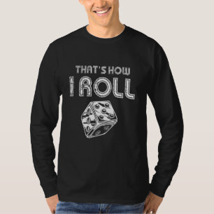 Camiseta Conselho Jogo Jogador de Dice Jogador de Jogos Est