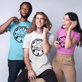 Camiseta Conselho Jogo Tripulação Negra Moldura Negra Camis