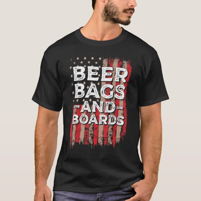 Camiseta Conselhos de cerveja USA Mesa Game for Cornhole P (Frente)