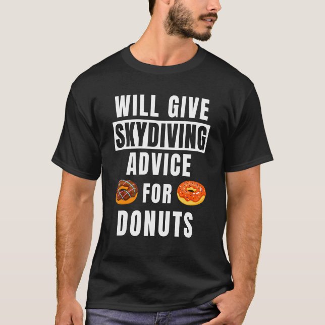 Camiseta Conselhos de Pulo de Paraquedas Para Equipamento d (Frente)