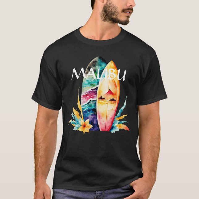 Camiseta Conselhos de Surf Malibu (Frente)