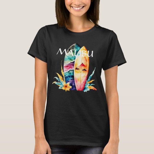 Camiseta Conselhos de Surf Malibu (Frente)