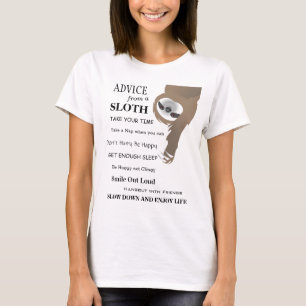 Camiseta Conselhos de uma calça de ponta-cabeça para baix