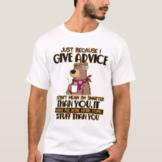 Camiseta Conselhos de urso louco