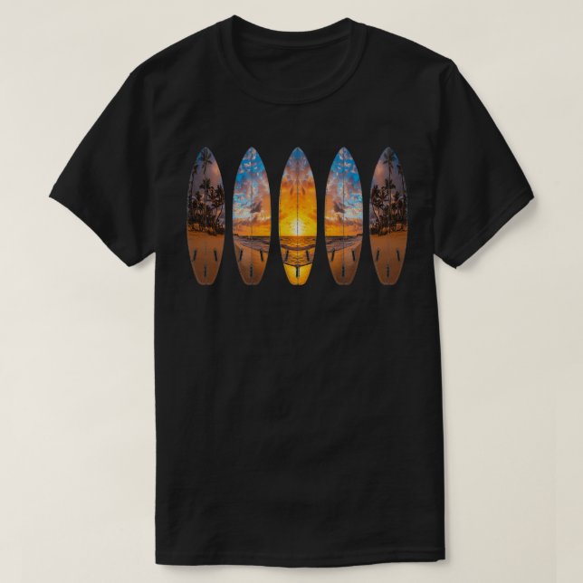 Camiseta Conselhos surfs Férias em Praia Surfe no Surfer Su (Frente do Design)