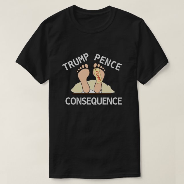 Camiseta Consequência da Pé da Bomba em T-Shirt (Frente do Design)