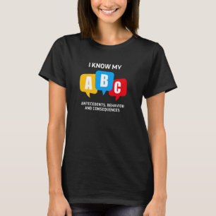 Camiseta Consequências de Comportamento dos Antecedentes AB