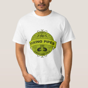 Camiseta Consertando Tubulações & Pescando Lucio