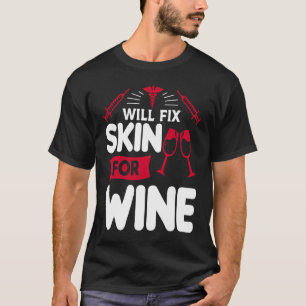 Camiseta Consertará a Pele para Vinho Dermatologista Dermat