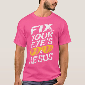 Camiseta Conserte Seus Olhos Em Jesus - Cristão Retro