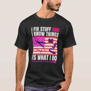 Camiseta Conserto Coisas E Sei Coisas, É O Que Faço, Pai Mo