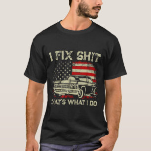 Camiseta Conserto, é isso que eu faço, mecânico vintage ban