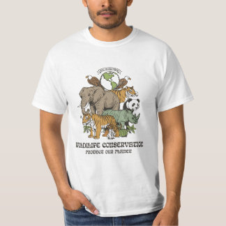 Camiseta Conservação da Vida Selvagem – Proteja Nosso Plane