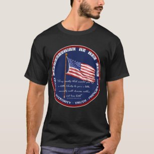 Camiseta Conservador ao núcleo - liberdade Ben Franklin