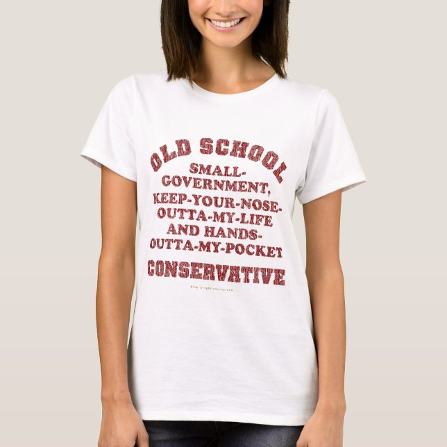 Camiseta Conservador da velha escola (Frente)