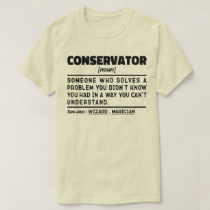 Camiseta Conservador Noun Professional Museum Worker Funny