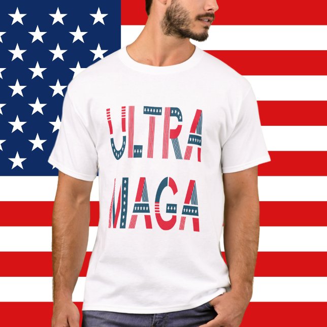 Camiseta Conservador Republicano Patriótico Ultra MAGA Trum (Criador carregado)