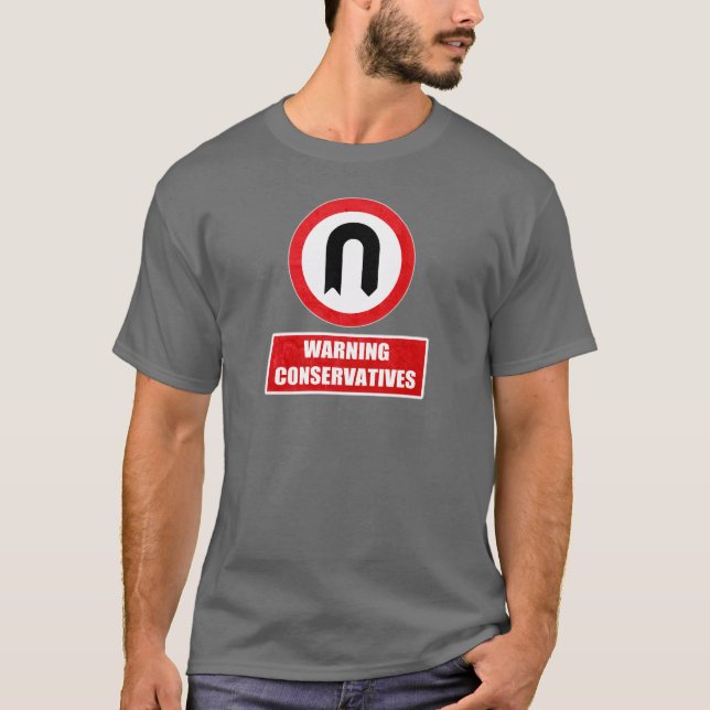 Camiseta CONSERVADORES DE ADVERTÊNCIA (volta de U) (Frente)