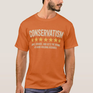 Camiseta Conservadorismo Simples, Durável, E Obtém O Empreg