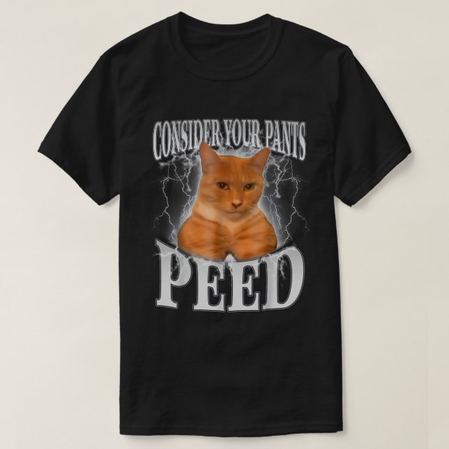 Camiseta Considere O Seu Memória Gato De Bobo De Calça Enca (Frente do Design)
