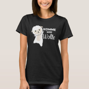 Camiseta Consiga Algo Engraçado Ovinos Jogo de Palavras