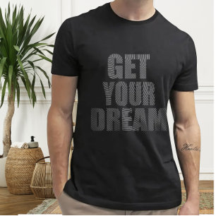 Camiseta Consiga Seu Sonho, Impressão de Dedo design, Motiv