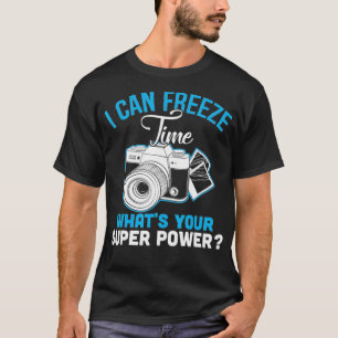 Camiseta Consigo Congelar O Tempo Que Fotografia Super Pote