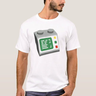 Camiseta Consola de computador do tijolo do brinquedo