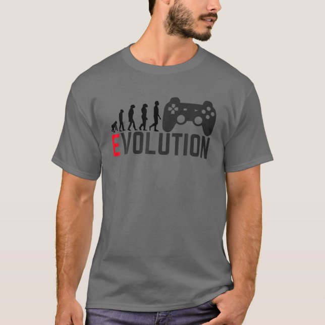 Camiseta Console de evolução para jogos Pro Best Video Game (Frente)