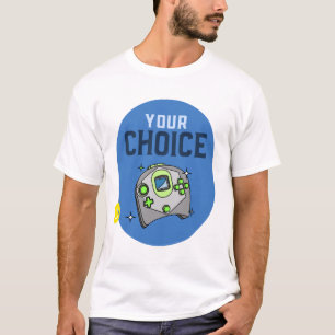 Camiseta Console de Jogos de Jogador, Jogador e Retro