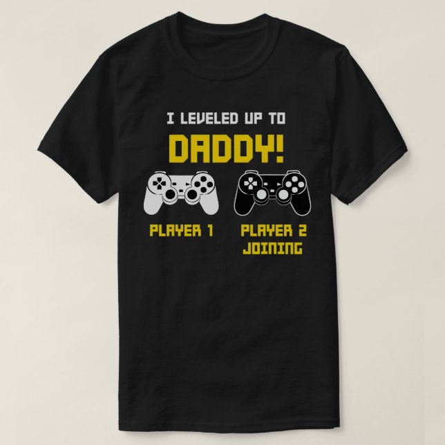 Camiseta Console de jogos do jogador de Pai do jogador do j (Frente do Design)